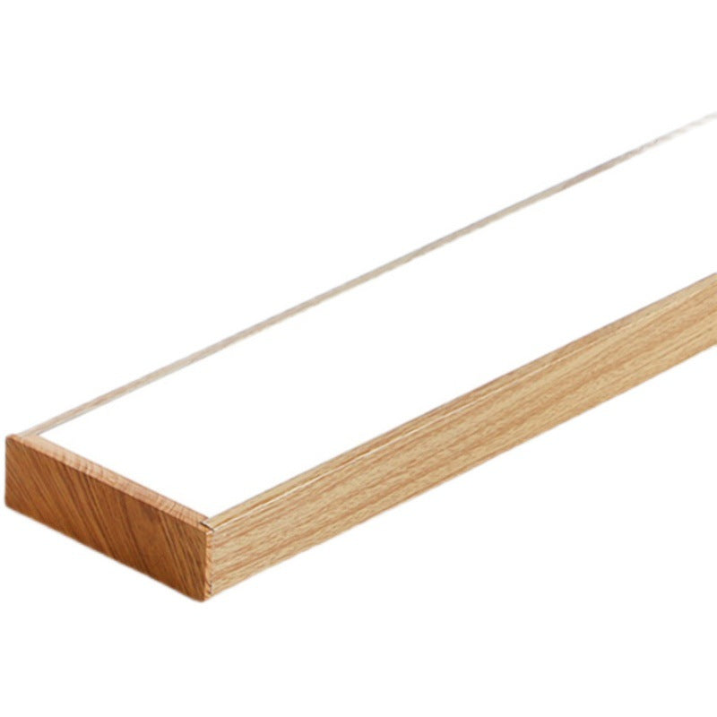 Wood grain office light led strip light 5/7/10/15 cm square pass ceiling special strip light office chandelier