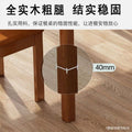 New solid wood dining table and chair set - thickened tabletop, perfect for small spaces, square solid wood dining table for home living room