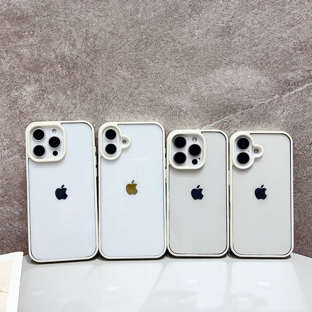 New arrival is suitable for apple 16promax acrylic two-in-one mobile phone case transparent apple 15 simple protective cover 14