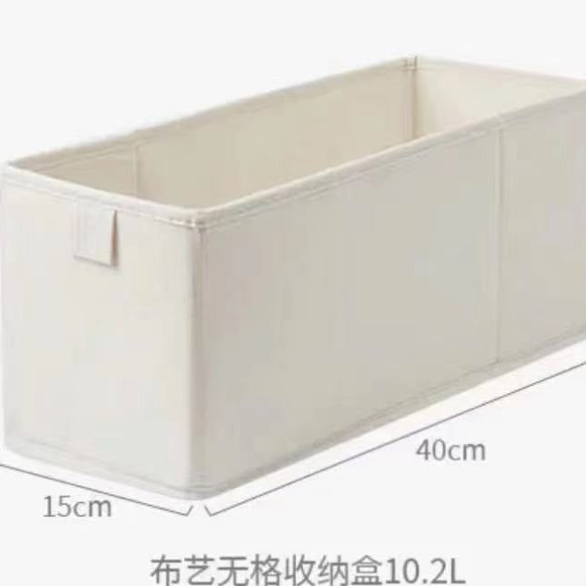 Clothing storage cabinet foldable storage socks underwear removable fabric cotton and linen finishing portable storage box