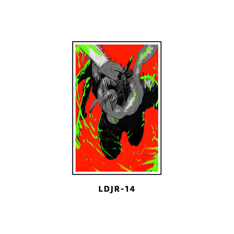 Chainsaw Man Decorative Painting Dianji Hayakawa Autumn Chainsaw Man Poster Hanging Painting E-sports Room Bedroom Anime Second Dimensional Mural