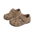 Vancahao kids cute little flowers mary jane flatsnew arrivalgirl retro soft bottom birkenstock shoes doudou shoes