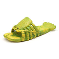 Custom summer men's and women's couple sandals & slippers - family matching cartoon lobster slippers - funny crayfish beach slippers