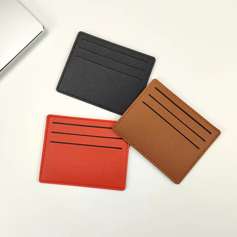 Simple women's short card bag, bank card, credit card, certificate storage card holder.