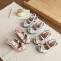 Customized summer new bear bow girls' comfortable versatile ladylike soft sole flats fashionable princess shoes