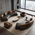 Office hotel lobby reception office special-shaped sofa coffee table combination rest reception room beauty salon curved sofa