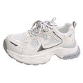 Thick sole heightened dad shoes women's 2026new arrivalspring sports casual shoes best selling petites mesh women's shoes