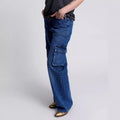 Temu multi-pocket jeans women's european and american washed workwear pants y2k style loose streetwear trendy jeans