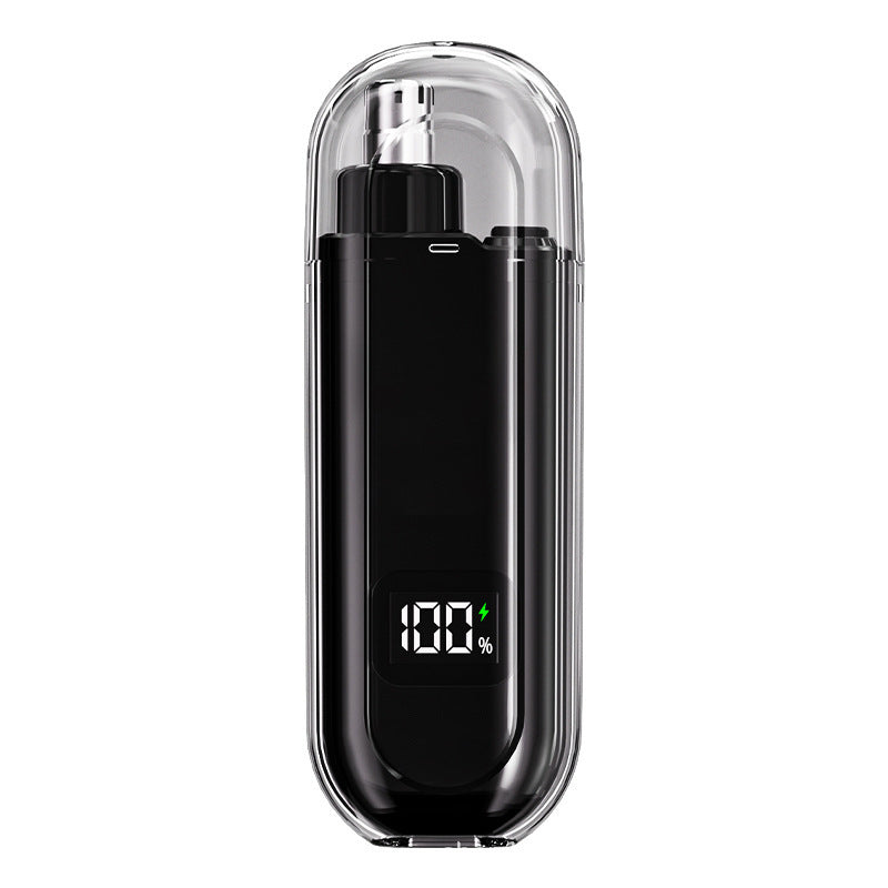New rechargeable electric nose hair trimmer for men - digital display, mini & portable