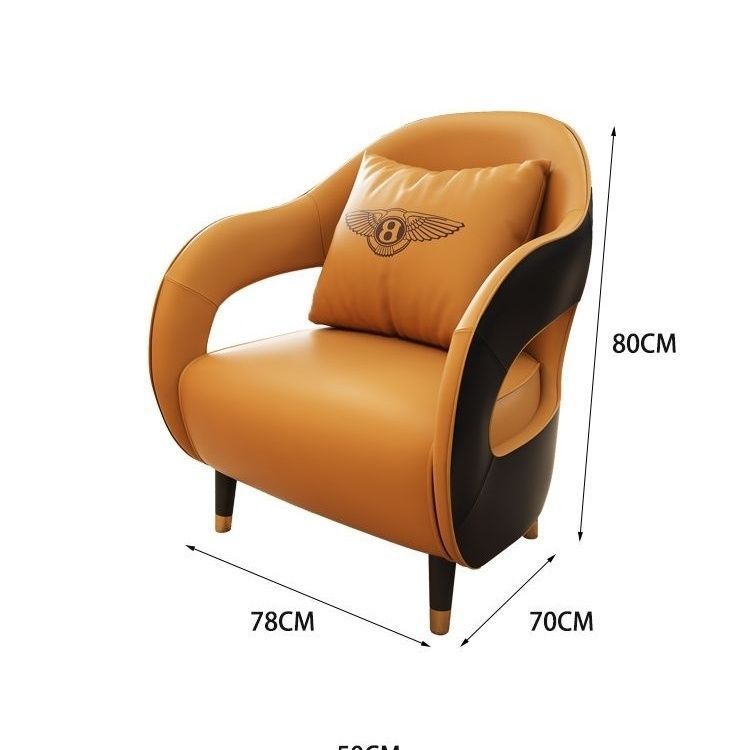 Minimalist commercial reception area casual sofa small round table set hotel reception negotiation table and chairs business leather sofa
