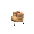 Influencer-approved bobo chair: comfortable home office computer chair, bedroom lambswool vanity stool, makeup chair, casual single sofa chair
