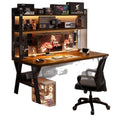 Desk bookshelf all-in-one table with perforated board modern casual bedroom gaming table student for home desktop computer table