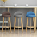 Bar stool, light luxury modern minimalist design, backrest included, bar-specific chair, high stool for home use, bar chair, solid wood