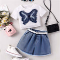 New children's clothing foreign trade girl summer suit