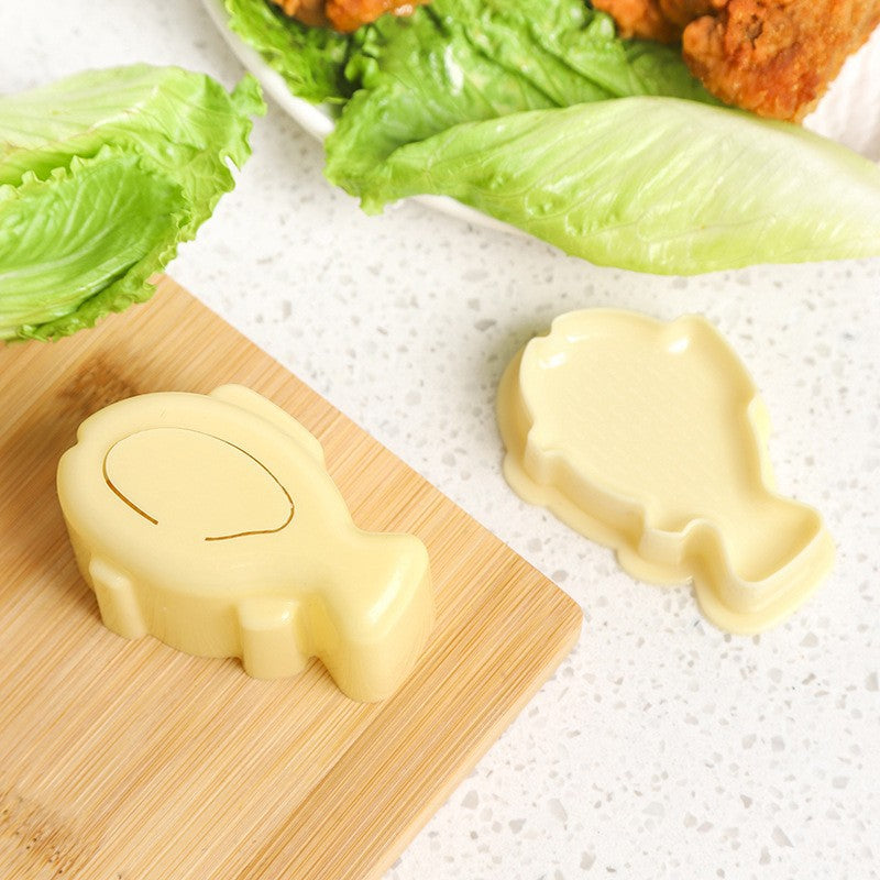 Multi-layer rice ball mold heart shape diy military ship sushi mold baking tool multi-layer sushi supplementary food bento tool