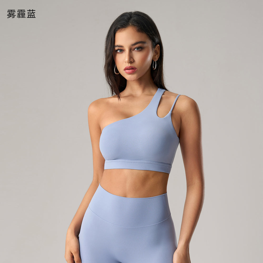 Fashion cross-border nude long sleeves yoga fitness suit women's back sports intimateshigh waist hip lifting tight nine-point pants