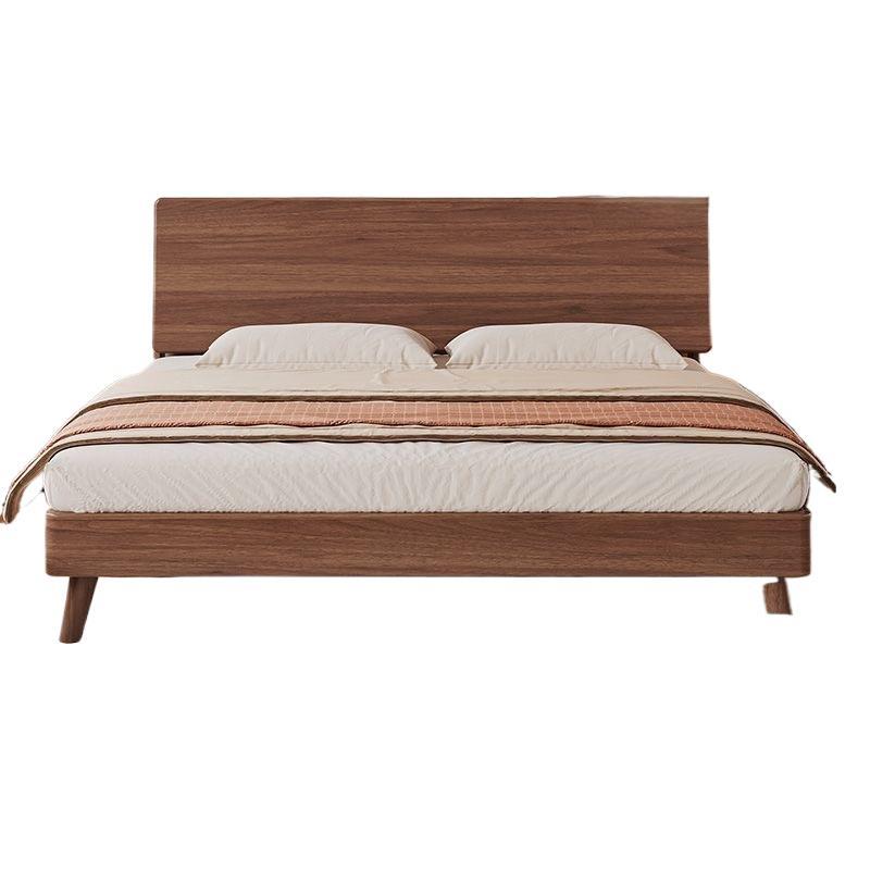 Oak solid wood bed casual1.8mfor home bedroom rental room thickened double bed master bedroom bed large bed