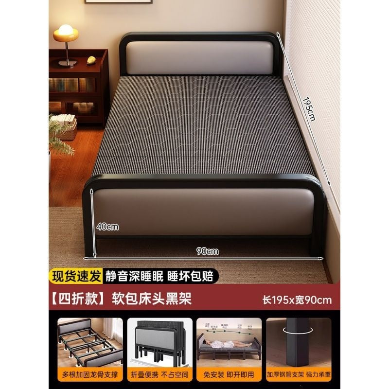 Folding bedfor homebedroom single bedsmall apartment hard bedsimple sofa bednew arrivalstrong and durable