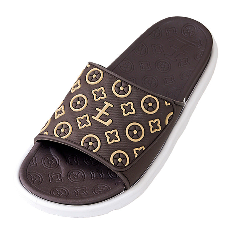 Casualcasualeasiest for match men's slippers popularthick soleplatform shoescouple slippers soft bottomnon-slipniche style slippersoutwear shoes