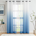 Amazon direct supply gradient colored window screens, export-ready finished curtains, window sheers, digital print voile curtains