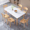 For home slate dining table and chair combination scandinavian dining table and chair restaurant solid wood dining table table and chair rectangular table and chair