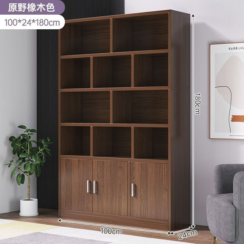 Bookshelf floor-standing storage rack living room for home wall-mounted storage cabinet storage cabinet office filing cabinet simple bookcase