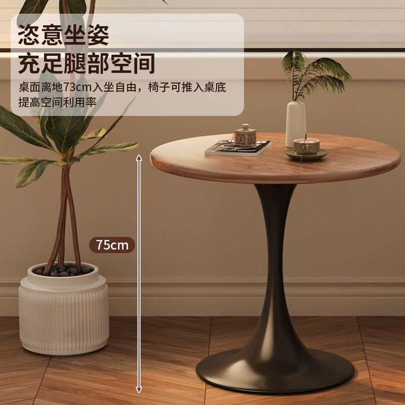 Coffee table, living room, for home, small apartment, side table, coffee table, negotiation table, round dining table, tulip balcony, small round table