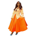 European and american style women's clothing  new sweet and fresh striped turn-down collar long sleeve shirt high-waisted a-line dress two-piece set
