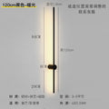 Minimalist light luxury linear wall sconce - bedroom bedside, living room background wall, simple nordic style for hallway, aisle, hotel, and restaurant lighting