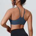 New arrival cross-border pure color double-sided nylon tight push-up back sports intimates running fitness yoga clothes suspenders for women