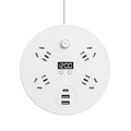 Round retractable socket multi-function time telescopic power strip dormitory power strip usb power strip for home power strip