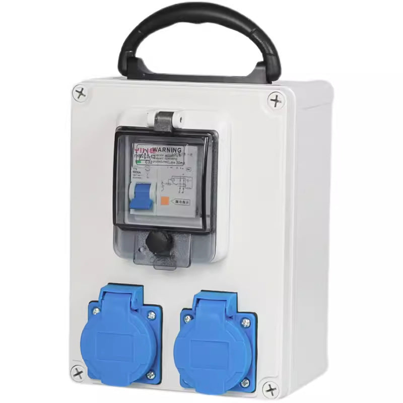 Customized distribution box Outdoor waterproof construction site temporary electric box Portable mobile maintenance box Plastic power box complete set