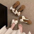 Super fairy bowsflats flip-flops for women summer outwear 2025new arrival with skirt best sellingnon-slip sandals ins