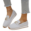 new cross-border casual women's flats - spring solid color round toe low-cut european and american soft sole work shoes, loafers