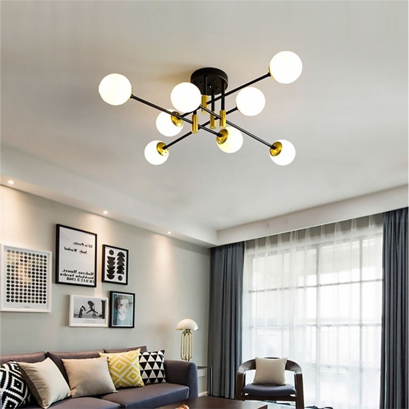 Light luxury LED ceiling light Post-modern simple living room light New home atmosphere ins Nordic bedroom room lighting