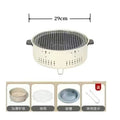 Household oven convenient round oven tea making barbecue multi-function barbecue grill outdoor barbecue charcoal