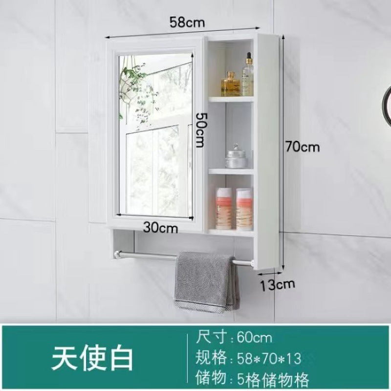 Bathroom Mirror Bathroom Wall-mounted Shelf Mirror Cabinet Bathroom Mirror Cabinet Bathroom Dressing Mirror Wall Mirror Box