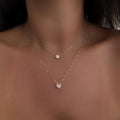 European and american cross-border fresh & sweet alloy angel wing heart pendant necklace - light luxury, niche, everyday versatile jewelry
