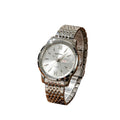 men's watch - hollow-out, waterproof, trendy luminous, dual calendar, stainless steel band quartz watch - business style for men