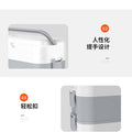 Mini white heated lunch box - japanese minimalist style, single/double layer, double/quad compartment, insulated, perfect for work, students, dorms, cross-border e-commerce