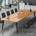 Minimalist modern conference table, long table, small meeting room training table, simple workstation, office desk and chair set