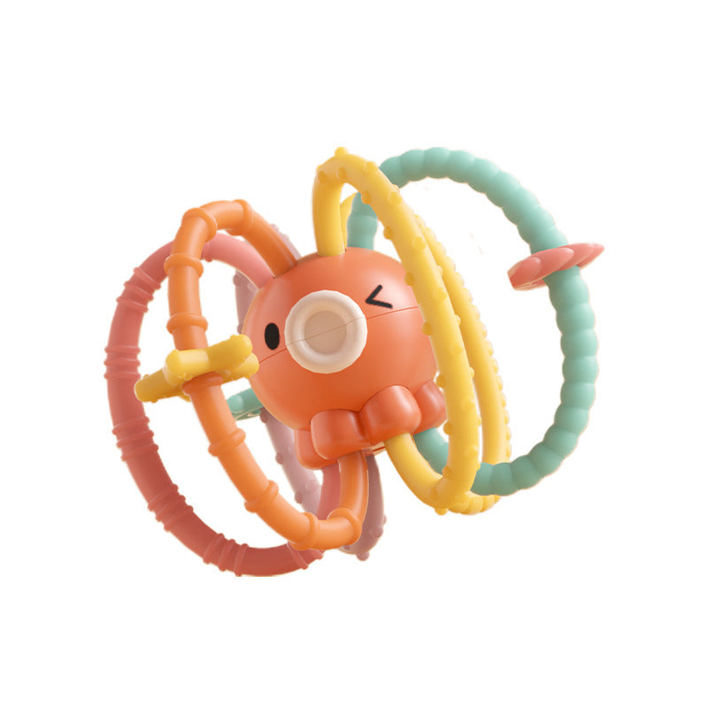 Baby Manhattan Ball Newborn Toothpaste Boiled Bite Octopus Hand Grasp Ball Teeth Grinding Stick 0-12 months baby