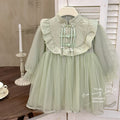Girls' dress  spring new arrival: ethereal, new chinese style, little girl's birthday dress, tutu skirt, princess dress, trendy