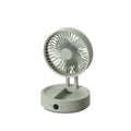 2024 desktop foldable fan with digital display, built-in battery, extended battery life, wall-mountable, night light, remote control, portable, and rechargeable