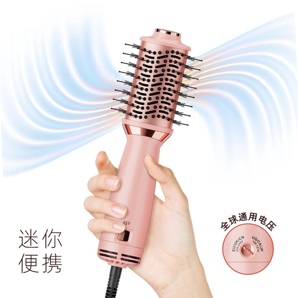 Cross-border Mini Hot Air Comb 4-in-1mini Fluffy Hair Comb Multifunctional Wave Roll Portable Curling Comb Hair Dryer