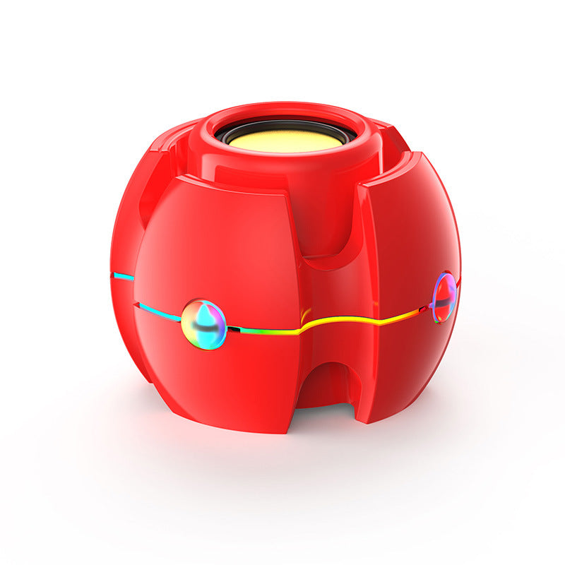 Rgb wireless bluetooth gyro speaker - immersive bass, card playback, high volume, 3d surround sound bt18