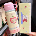 Portable tea lid stainless steel tea water separation thermos cup large capacity three-drink straw cup for men and women students wholesale personalized