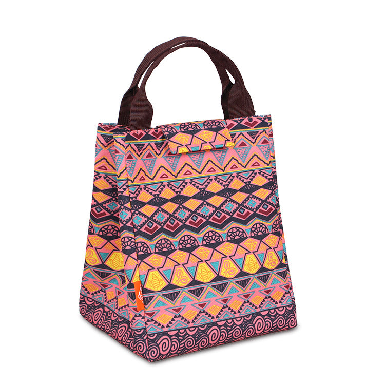 Customized  DuPont paper waterproof bento bag multi-functional portable lunch box bag outdoor portable thermal insulation and cold insulation custom