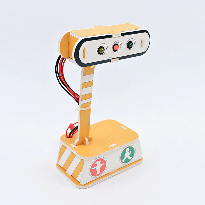 KT board traffic light, traffic helper children's educational technology small production children's STEAM science experimental materials
