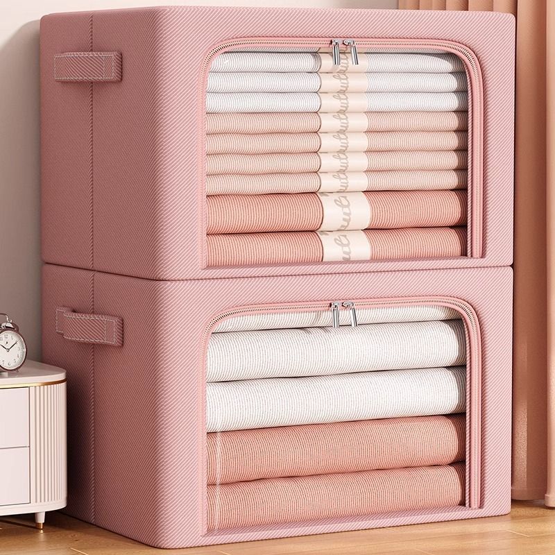 Large window clothes sorting box storage box household fabric packing thick clothes quilt storage box wardrobe special box